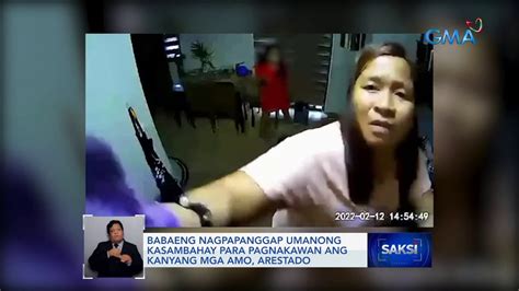 Babaeng nagpapanggap umanong kasambahay para .